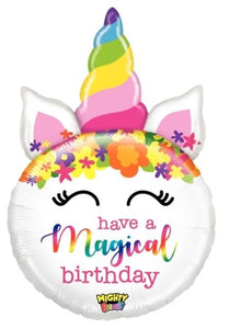 Magical Unicorn Birthday Large Foil Balloon