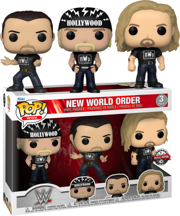 WWE - Hollywood Hulk Hogan, Scott Hall & Kevin Nash NWO Pop! Vinyl Figure 3-Pack