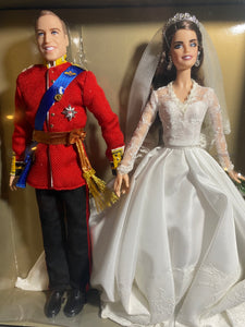 Barbie William and Kate Royal Wedding Set Mattel Collector Gold Label