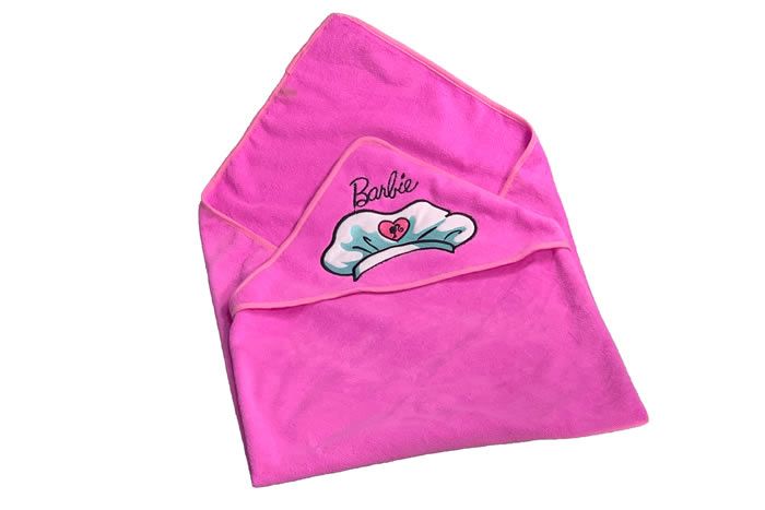 Barbie Microfibre Hooded Towel