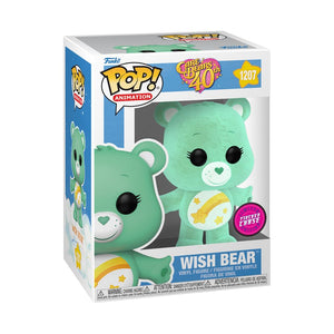Care Bears 40th Anniversary - Wish Bear FLOCKED CHASE FUNKO POP VINYL #1207