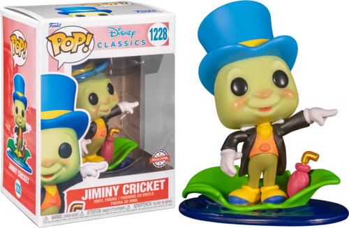 Pinocchio - Jiminy Cricket on Leaf Pop Vinyl! 1228
