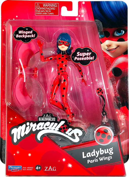 Miraculous: Tales of Ladybug & Cat Noir - Ladybug with Paris Wings 5” Action Figure