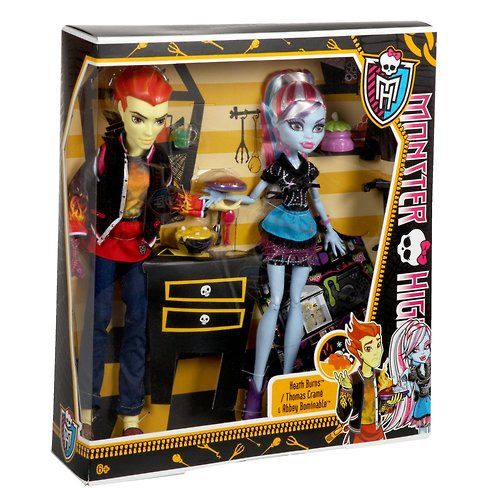 Monster High Home Ick Abbey Bominable & Heath Burns 2-Pack