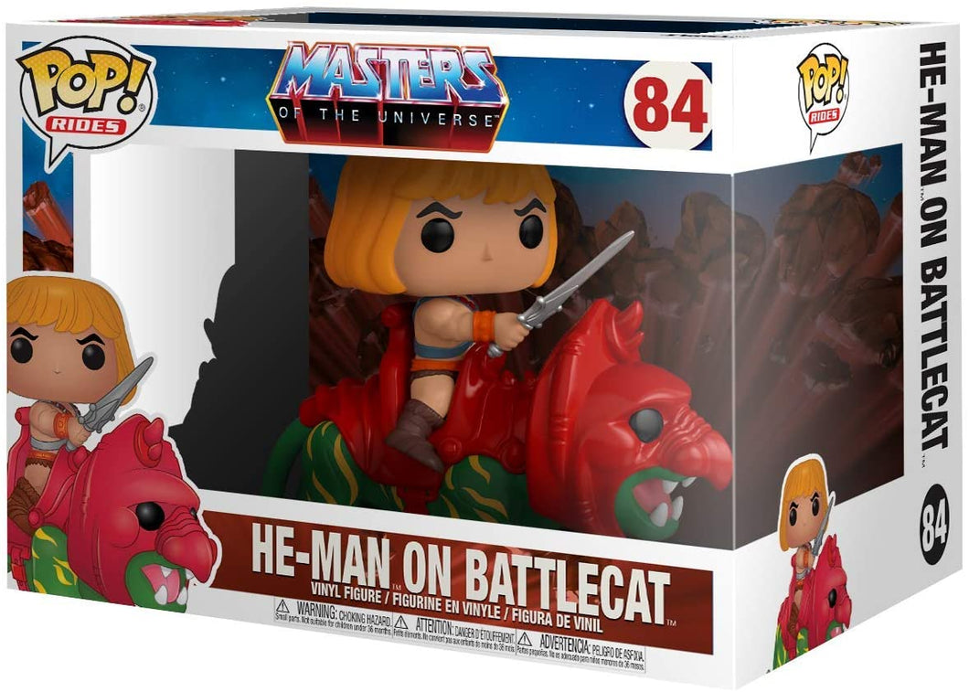 Masters of the Universe He Man on Battlcat Pop Ride! 84