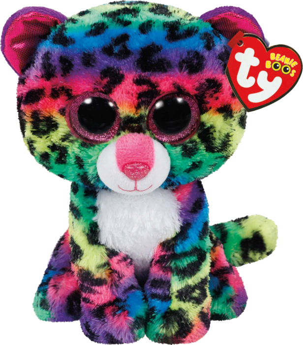 TY Beanie Boos Plush - Dotty the Rainbow Leopard 6” Plush