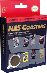 Nintendo NES Game Cartridge Cup Coasters 6-Piece Set