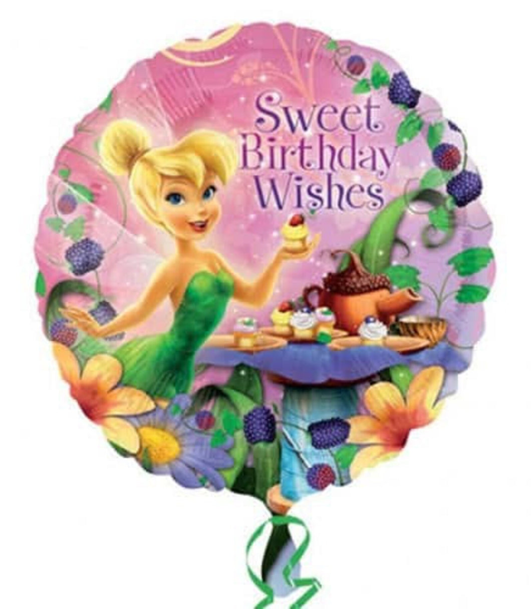 Tinkerbell Sweet Birthday Wishes Foil Balloon