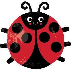 Happy Lady Bug Foil Balloon