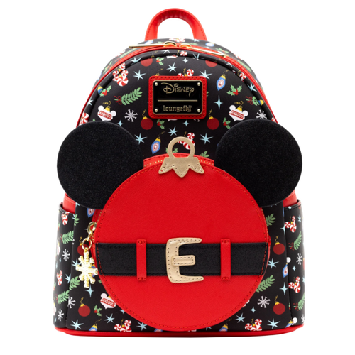 Disney - Mickey Ornament 10” Faux Leather Mini Backpack