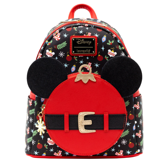 Disney - Mickey Ornament 10” Faux Leather Mini Backpack