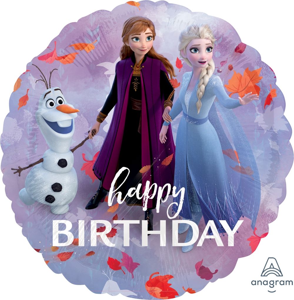 Frozen 2 Happy Birthday foil Balloon