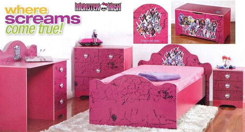 MONSTER HIGH BEDROOM FURNITURE- SINGLE BED