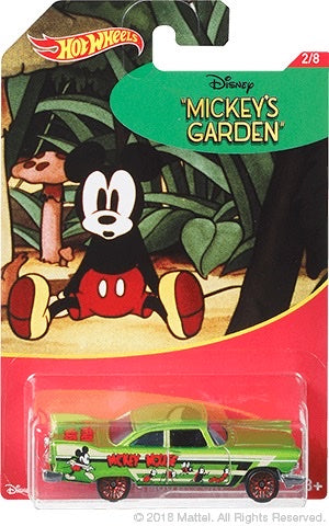 Hot Wheels Mickey Mouse 90th Anniversary Mickey's Garden 1957 Plymouth Fury 2018 No 2/8