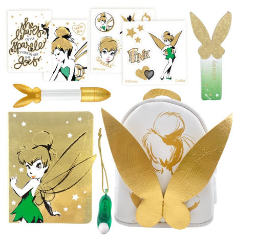 Real Littles Disney Backpacks Tinkerbell White with Gold Wings