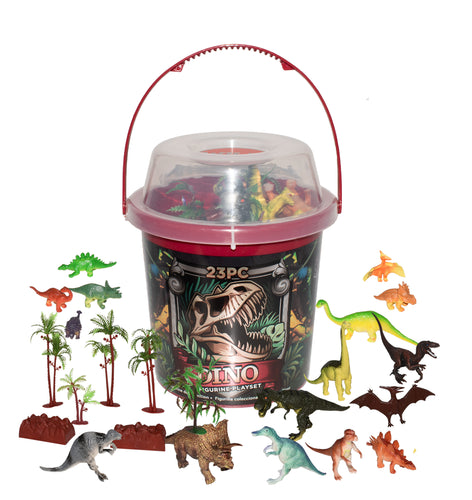 BUCKET of Assorted DINOSAUR 22113 WILD REPUBLIC