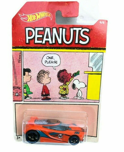 Hot Wheels Peanuts Franklin Chicane Diecast Orange Character Car Vehicle 2017