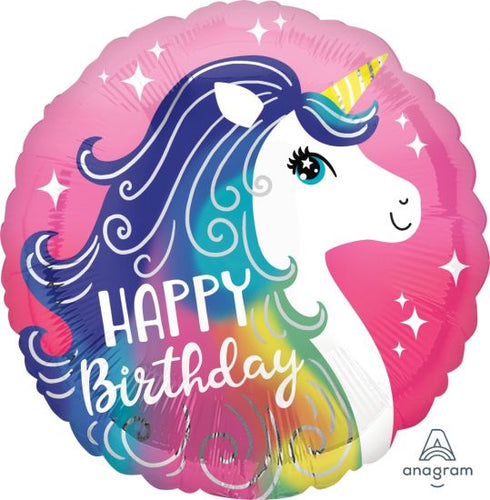 PINK UNICORN HAPPY BIRTHDAY FOIL BALLOON