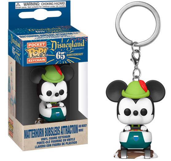 Disneyland 65th Anniversary Mickey Matterhorn Pocket Pop Keychain