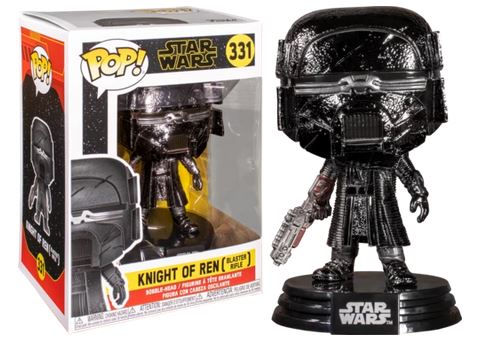 Star Wars Knight of Ren Blaster Episode IX Rise of Skywalker Hematite Chrome Pop Vinyl! 331