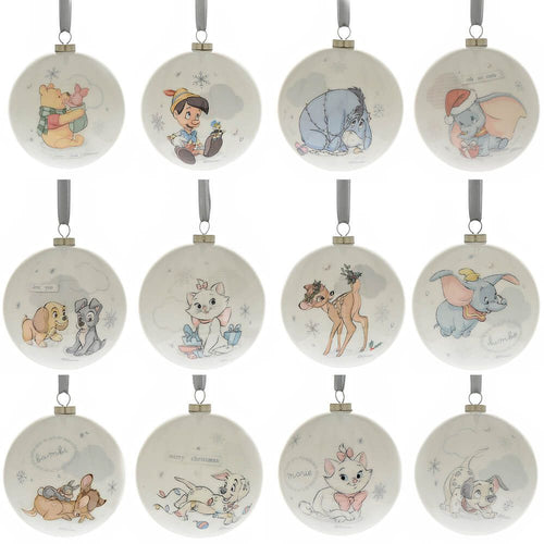 DISNEY MAGICAL CHRISTMAS: BAUBLES IN ACETATE BOX (SET OF 12)