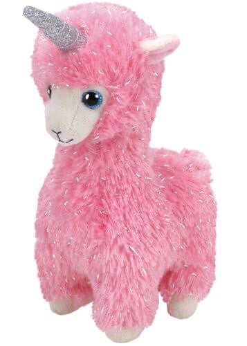 TY BEANIE BOO BABIES Plush - LANA THE LLAMA WITH HORN REGULAR