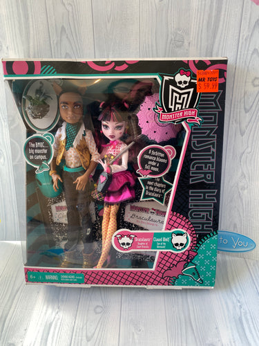 Monster High 2010 Forbitten Love Clawd Wolf & Draculaura Retired First Wave