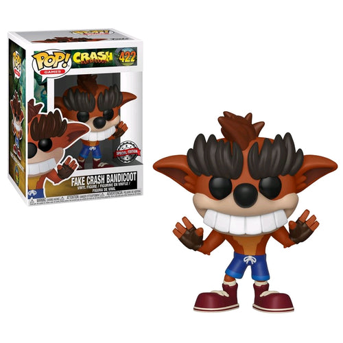 Crash Bandicoot Fake Crash Bandicoot US Exclusive Pop Vinyl! 422