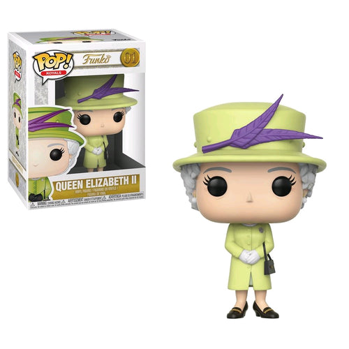 Royal Family Queen Elizabeth II Green Dress Pop Vinyl! 01