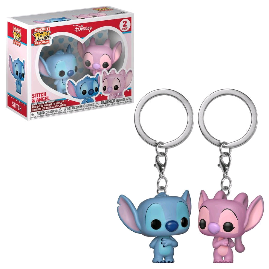 Lilo & Stitch - Stitch & Angel Pocket Pop! Keychain 2-pack