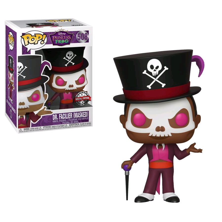 The Princess and the Frog Dr. Facilier with Mask US Exclusive Pop Vinyl! 508