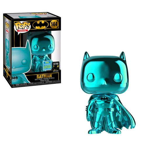 Batman - Batman Teal Chrome SDCC 2019 US Exclusive Pop Vinyl! 144