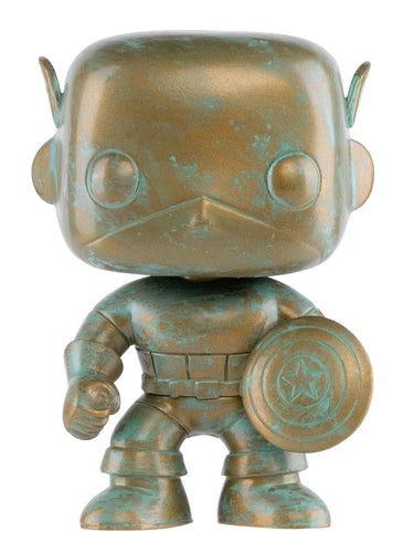 Captain America 80th Anniversary Patina US Exclusive Pop Vinyl! 497