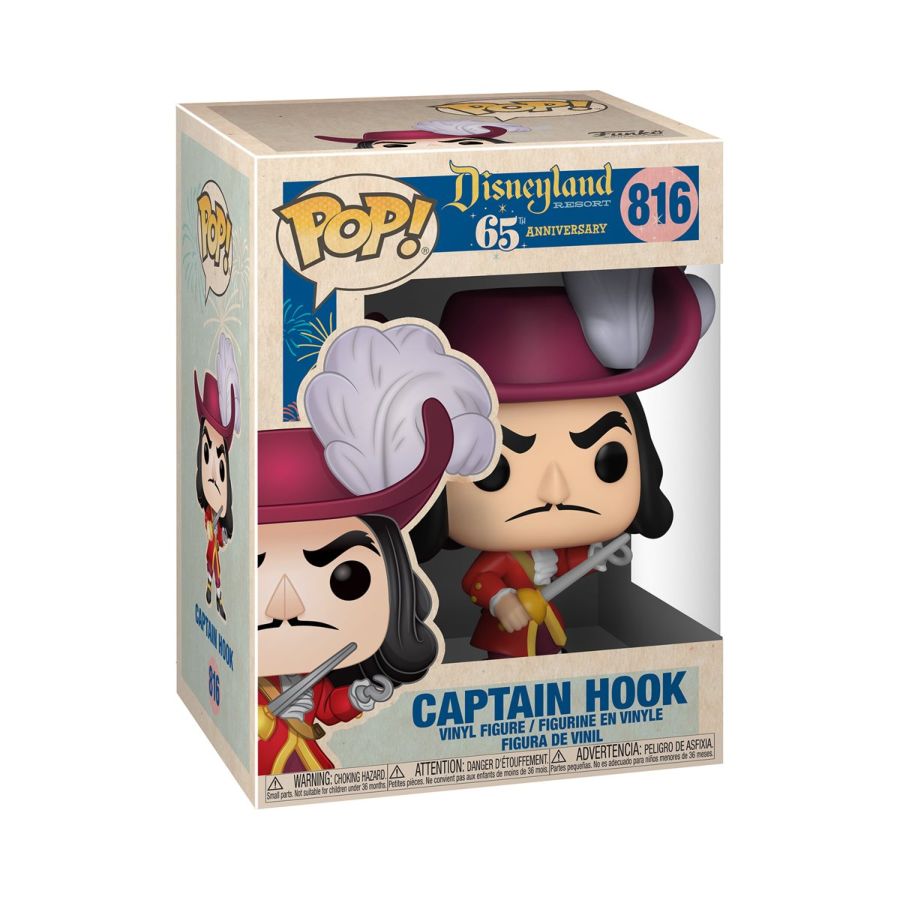 Disneyland 65th Anniversary Captain Hook Pop Vinyl! 816