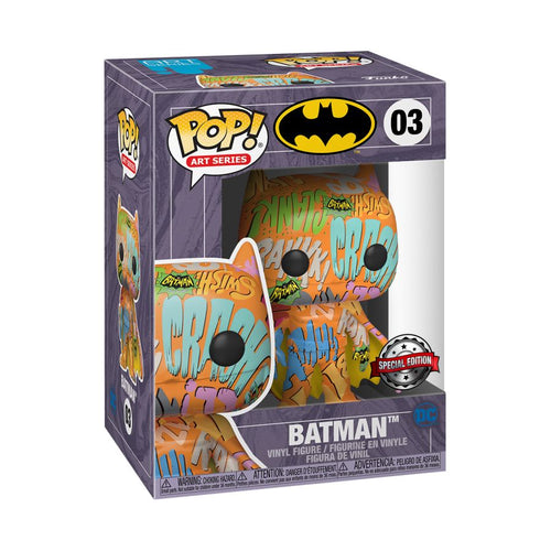 Batman 60's Era Inspired Orange Artist US Exclusive Pop Vinyl! 03 with Protector