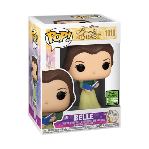 Beauty and the Beast - Belle Green Dress w/ Book ECCC 2021 US Exclusive Pop Vinyl!1010