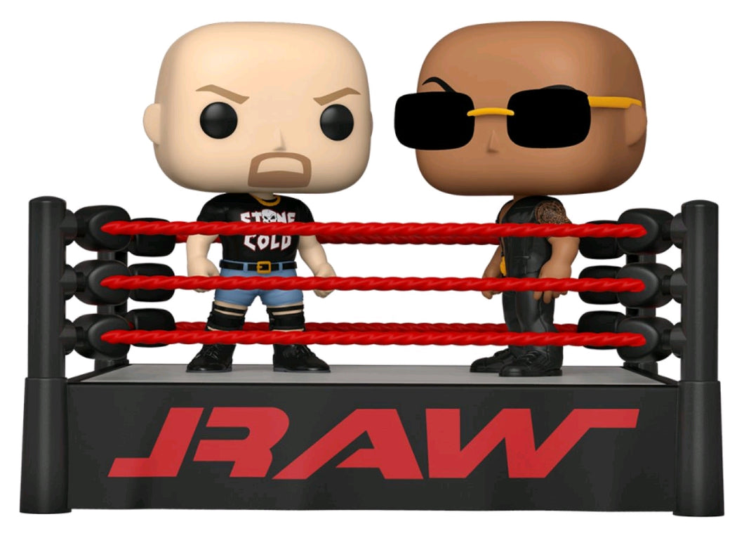 WWE The Rock v Stone Cold Wrestling Ring Pop Moment