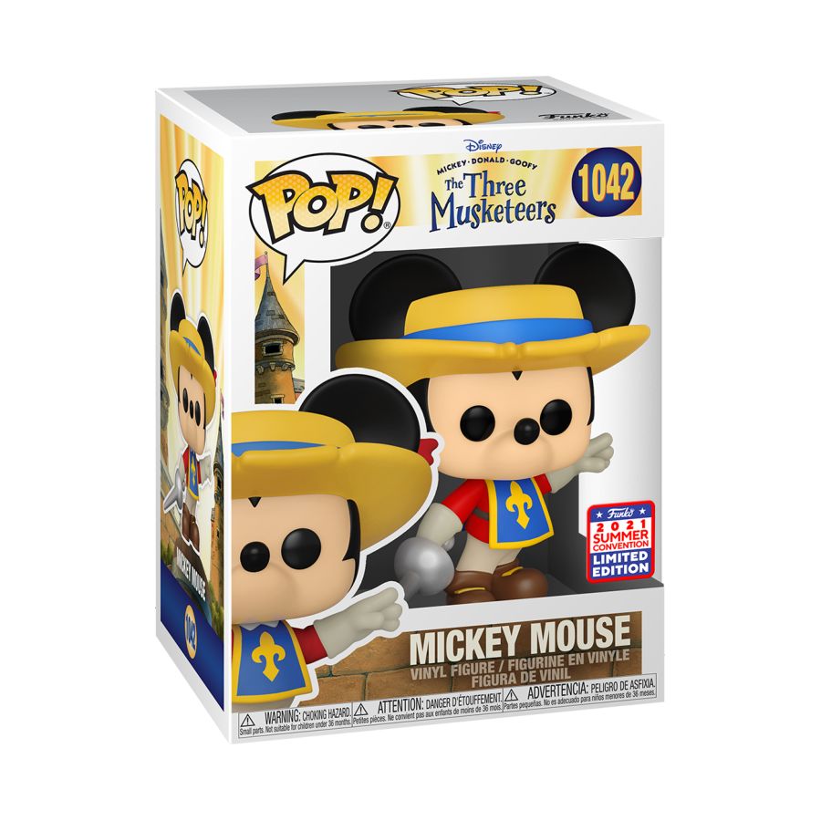 Mickey Mouse - Mickey Musketeer SDCC 2021 US Exclusive Pop Vinyl!