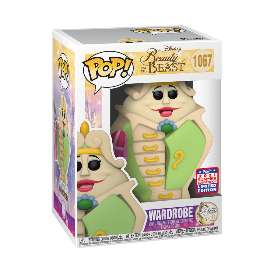 Beauty and the Beast - Wardrobe SDCC 2021 US Exclusive Pop Vinyl! 1067