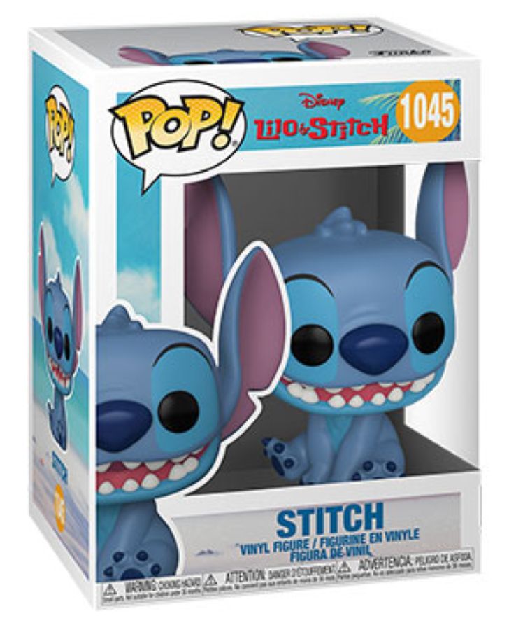 Lilo & Stitch - Stitch Smiling Seated Pop Vinyl! 1045