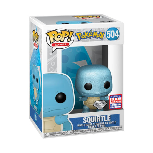 Pokemon Squirtle Diamond Glitter SDCC 2021 US Exclusive Pop! Viny! 504