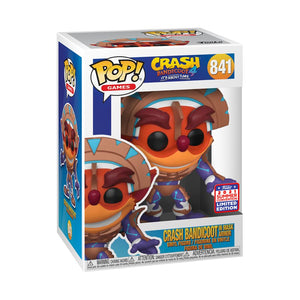 Crash Bandicoot - Crash in Mask Armor SDCC 2021 US Exclusive Pop Vinyl! 841