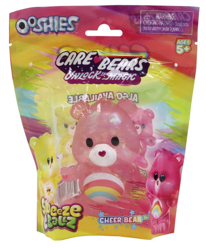 Care Bears Unlock The Magic Ooshies Squeeze-e-Ballz - Cheer Bear - 10cm