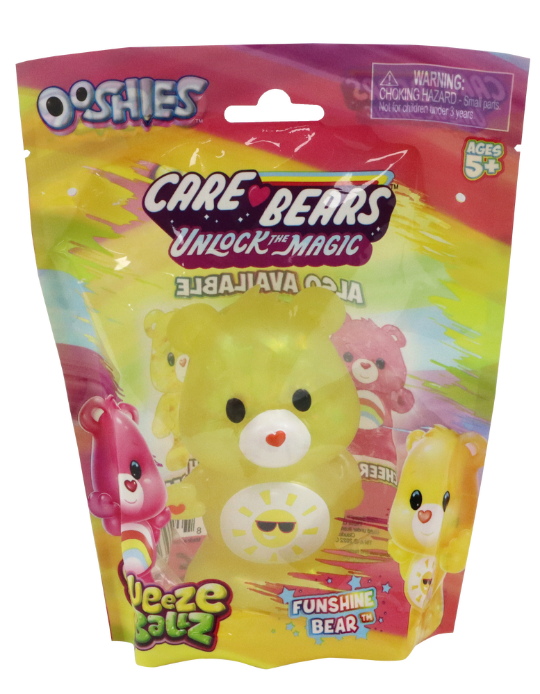 Care Bears Unlock The Magic Ooshies Squeeze-e-Ballz - Funshine Bear