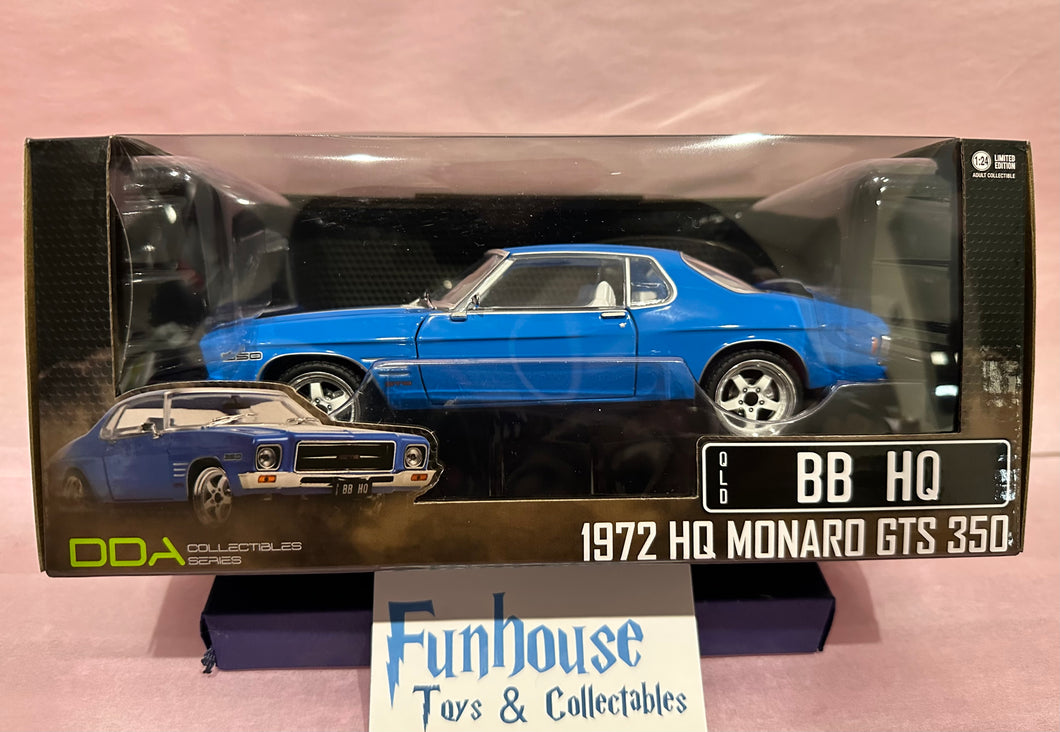 1972 Holden HQ Monaro GTS 350 2 Door Blue with White Interior 1:24 SCALE*