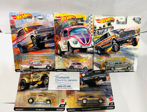 2023 HOT WHEELS PREMIUM CAR CULTURE - DRAG STRIP DEMONS - SET OF 5 **