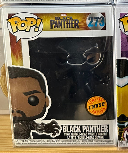 Black Panther Pop Vinyl! 273 CHASE + Protector