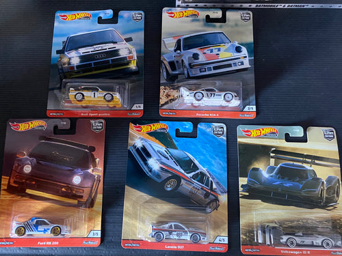 Hot wheels 1:64 Car Culture Hill Climbers FPY86-956R Set of 5 Premium **
