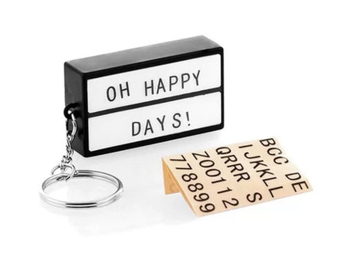 Lightbox Light Up Message Keychain