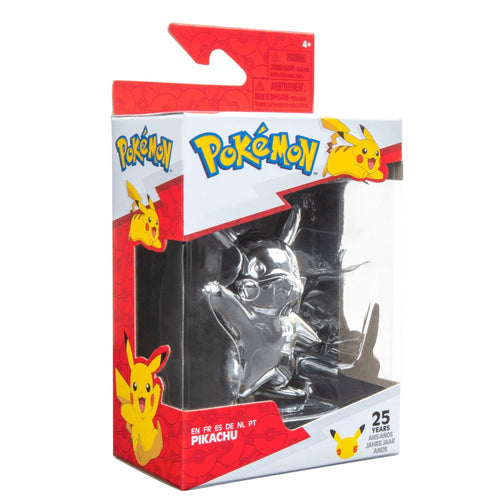 Pokemon Battle PIKACHU Figure Assortment Silver 25th Anniversary